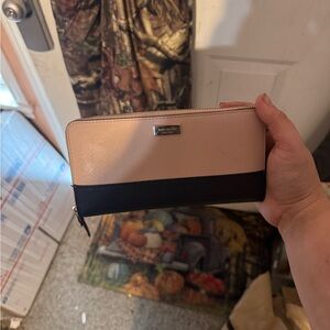 Kate Spade Light Pink and Black Wallet